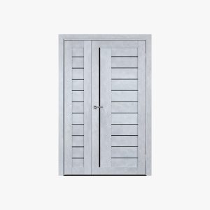 Solid French Door Frosted Glass