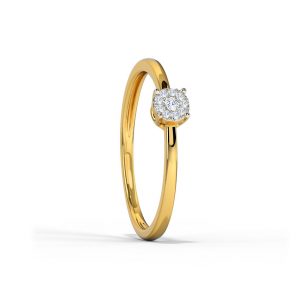 Kisna Real Diamond Jewellery Gold Diamond Ring