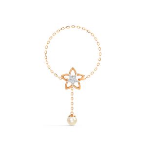 Caratglitz Designer Gold And Diamond Bracelet