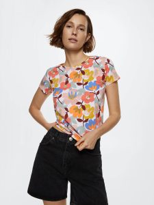 Speechless Girls' Flutter Sleeve Floral Top