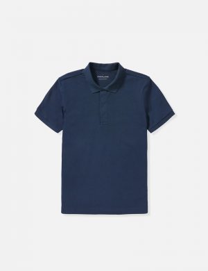 Men’s Solid Polo Neck 100% Cotton Blue
