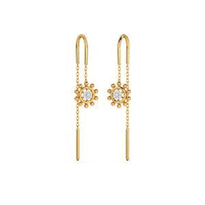 Glitz Glory Diamond Earrings Yellow Gold 14kt
