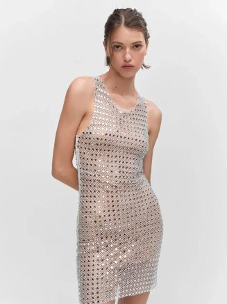 Beach Mini Dress Cotton Cover up Beach Dress