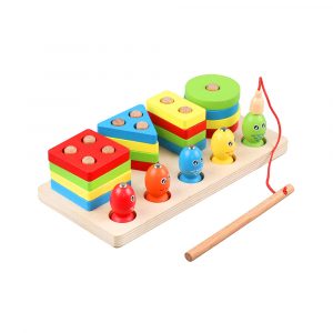 Smoneo 2 in 1 Wooden Blocks Puzzle Sorting