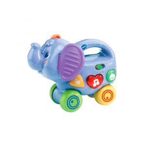 VTech Plastic Push & Play Elephant, Multicolour