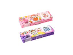 Pencil Boxs With Calculator & Dual Sharpener