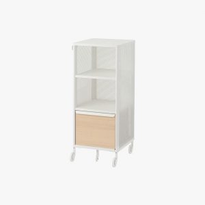 Ikea Bekant Storage Unit with Smart Lock Mesh White
